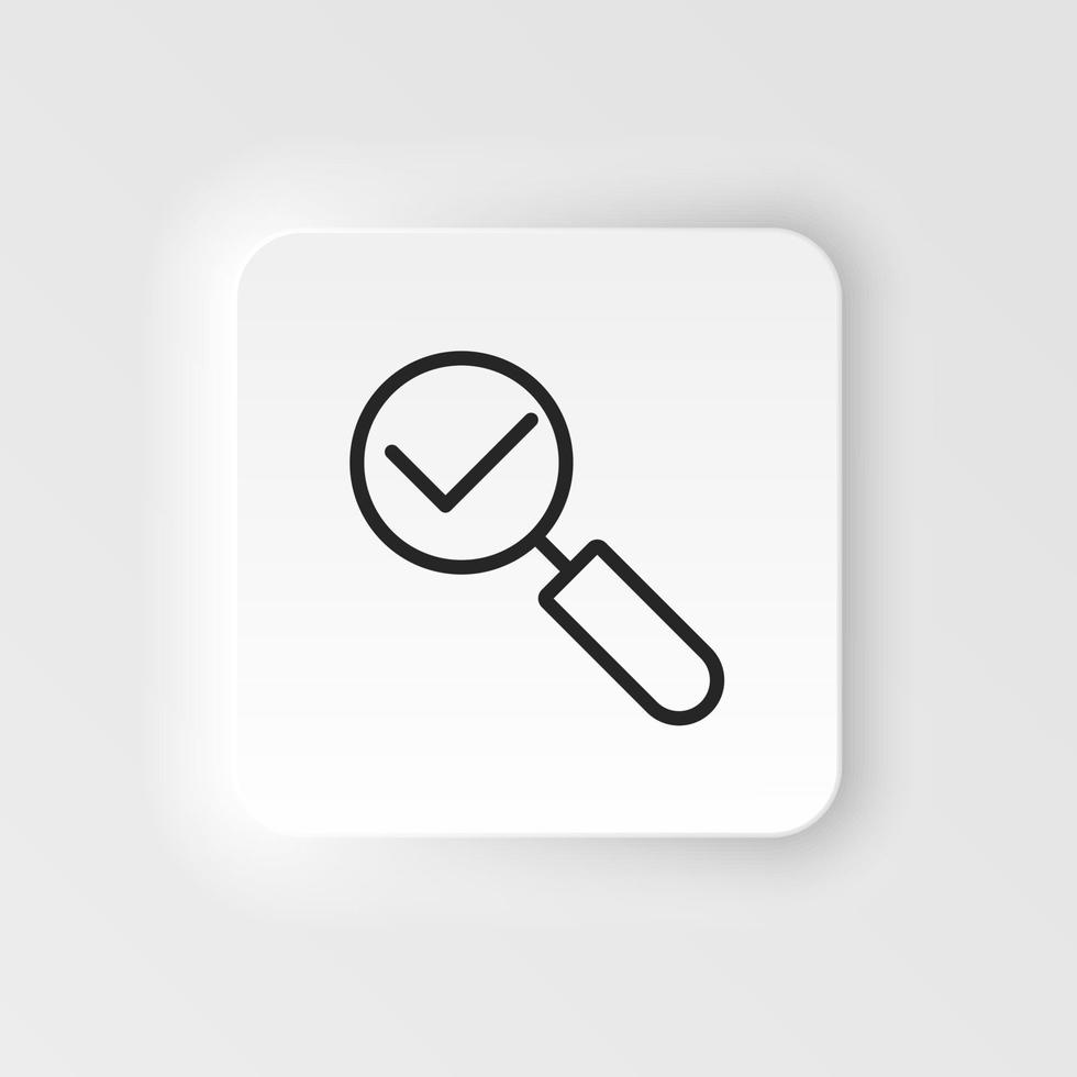 Select, zoom vector icon. Element of design tool for mobile concept and web apps vector. Thin neumorphic style vector icon for website design on neumorphism white background