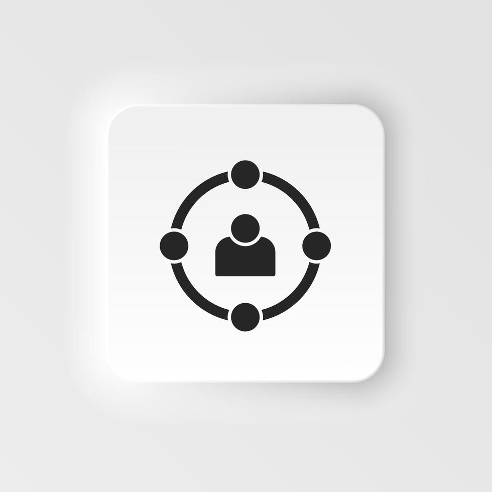 Skills, users, avatar vector icon. Simple element neumorphic style illustration Skills, users, avatar vector icon. Material concept vector illustration.