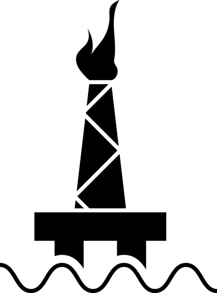 Sea pollution, harmful wastes, gas, oil icon can be used for web, mobile and infographic. Vector icon on white background