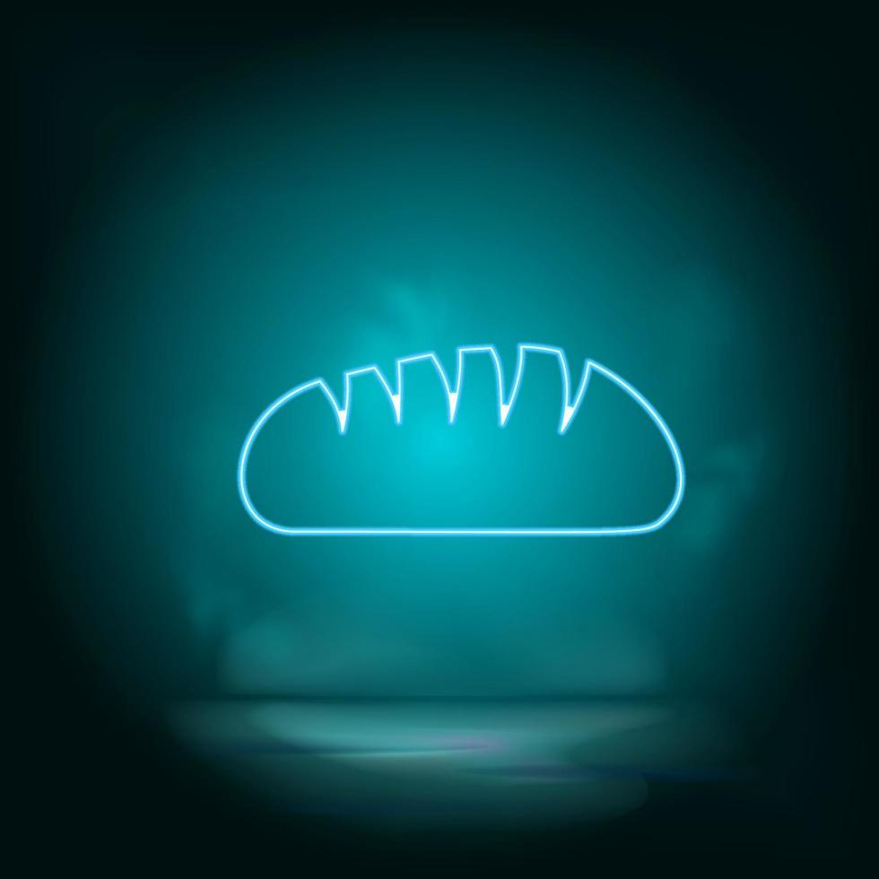 Bred blue neon vector icon. Simple element illustration from map and navigation concept. Bred blue neon vector icon. Real estate concept vector illustration. on white background