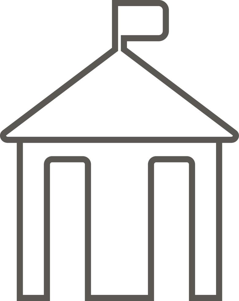 City hall, silhouette vector icon. Simple element illustration from map and navigation concept. City hall, silhouette vector icon. Real estate concept vector illustration.