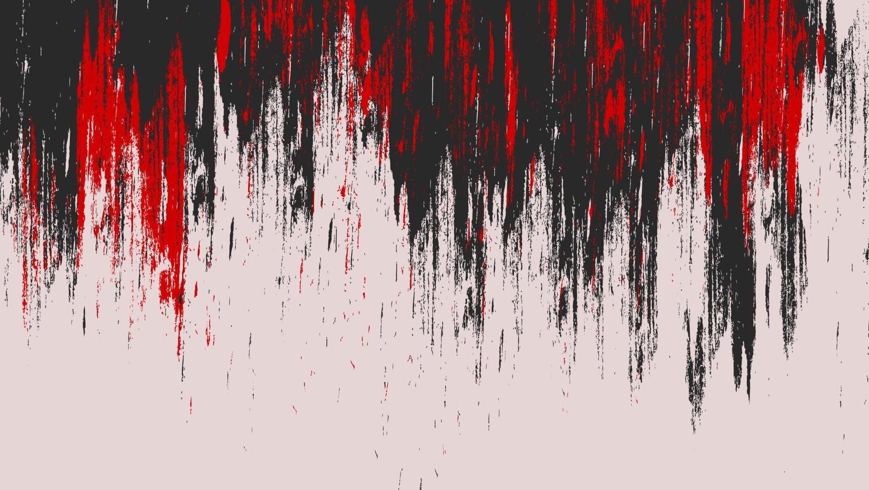 resumen negro rojo grunge textura diseño en blanco antecedentes vector