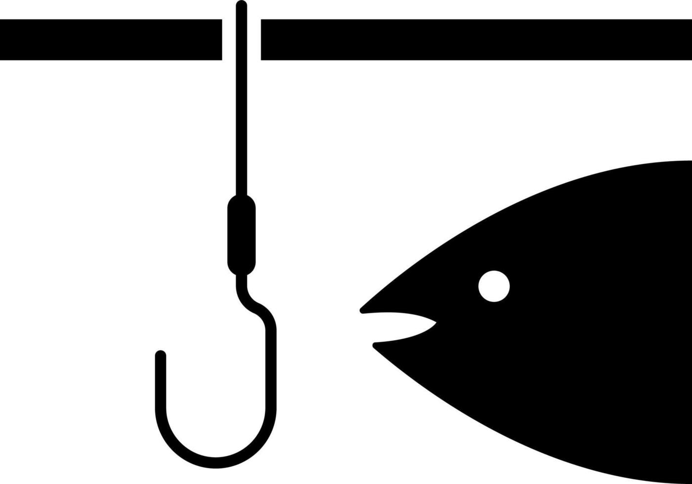 Fishing, icon. Element of simple icon for websites, web design, mobile app, infographics. Thick line icon for website design and development, app development on white background vector