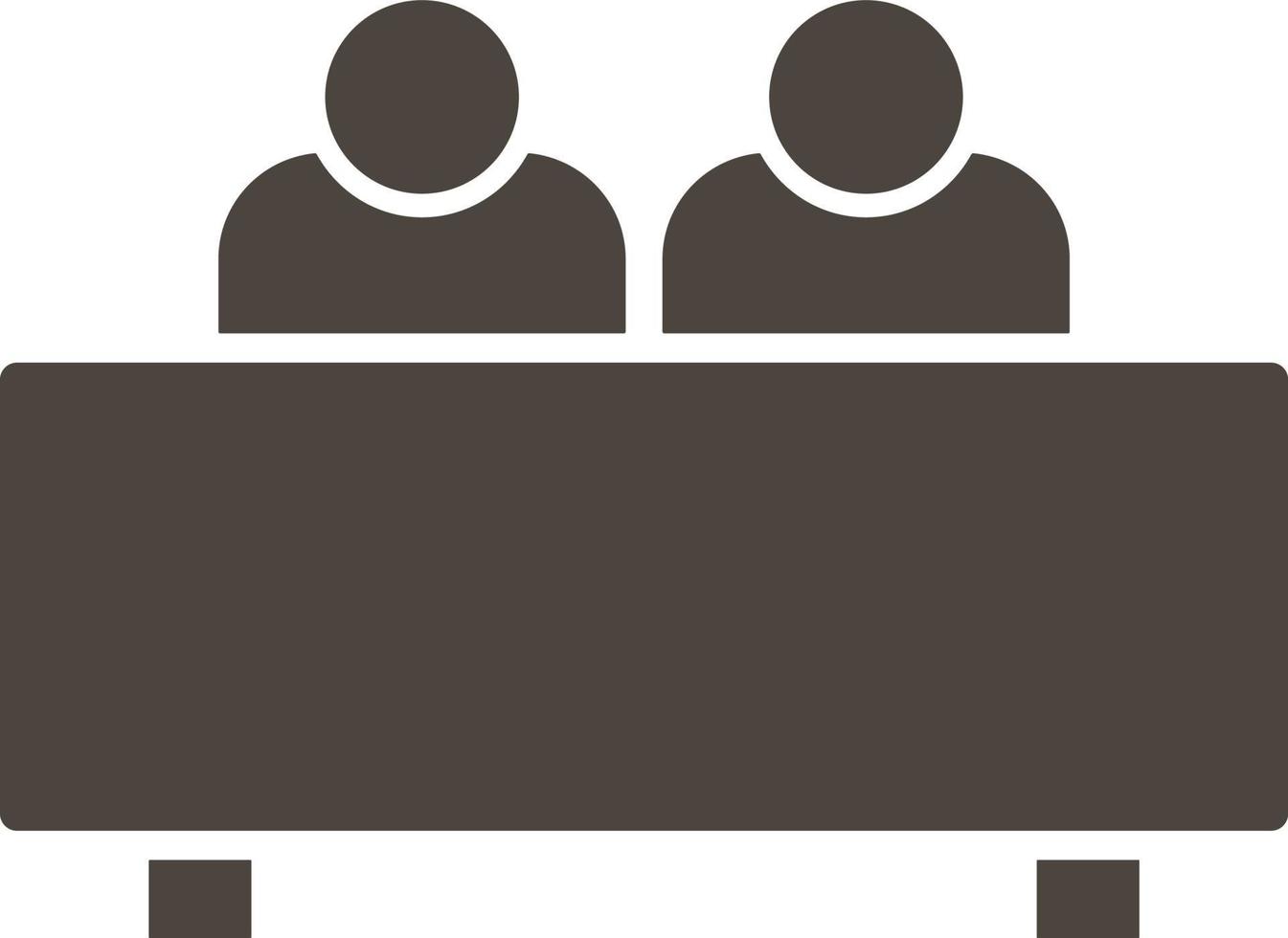 Interview, users vector icon. Simple element illustrationInterview, users vector icon. Material concept vector illustration. on white background