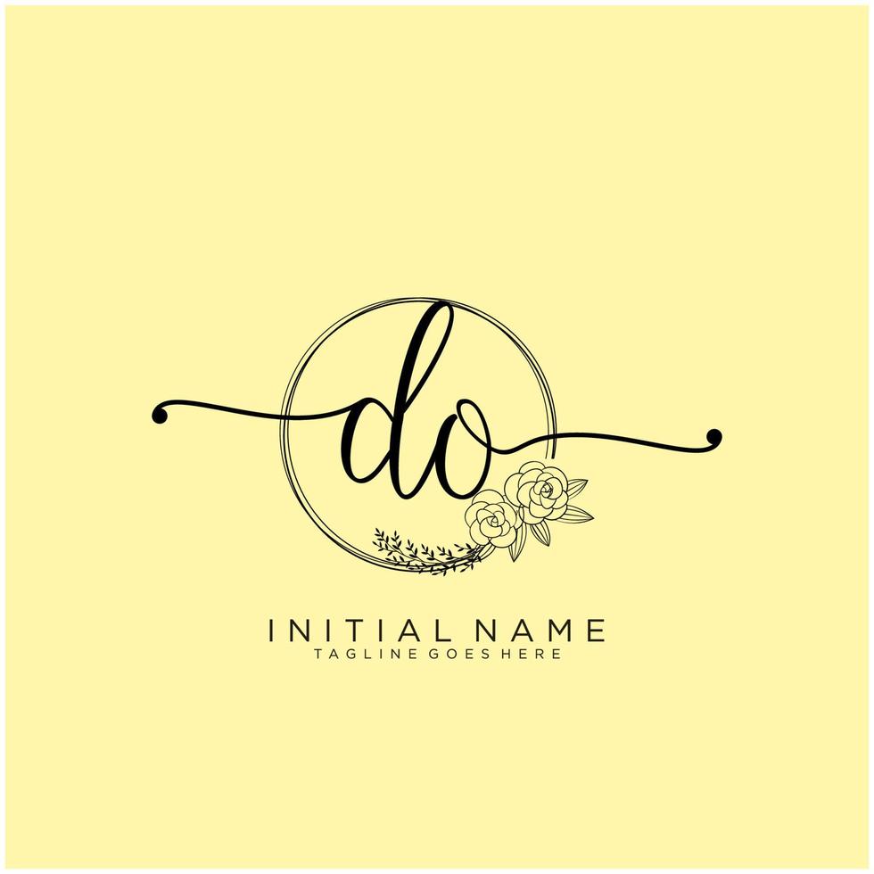 inicial hacer femenino logo colecciones modelo. escritura logo de inicial firma, boda, moda, joyería, boutique, floral y botánico con creativo modelo para ninguna empresa o negocio. vector