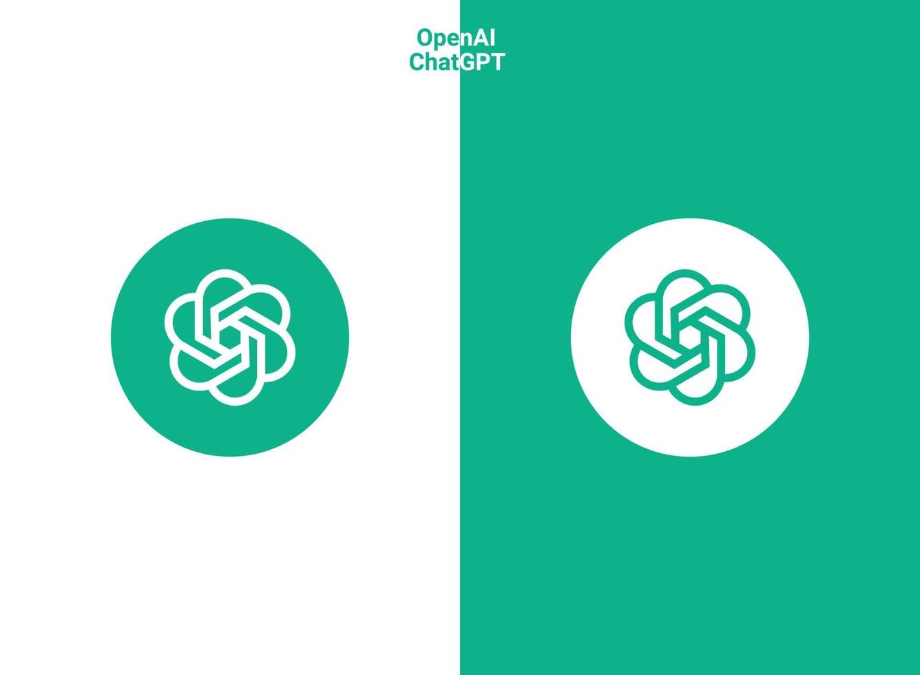 OpenAI, ChatGPT Logo Icon vector