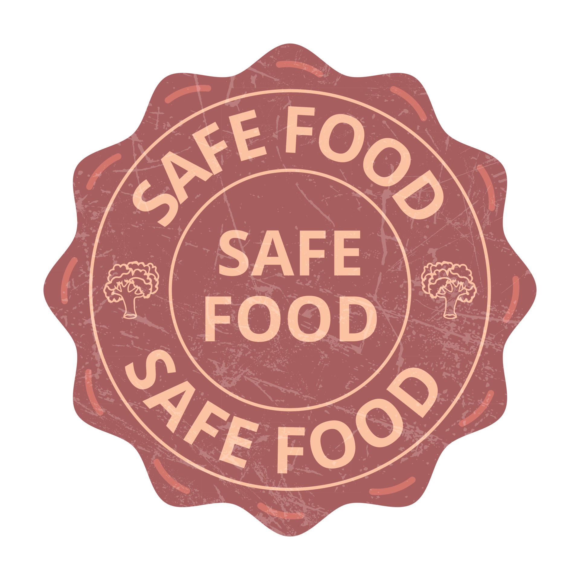 Food Safety Icons Safe Food Badge Seal Tag Label Sticker Emblem 8-metal-in-food-alerts-in-2019-bunting-redditch