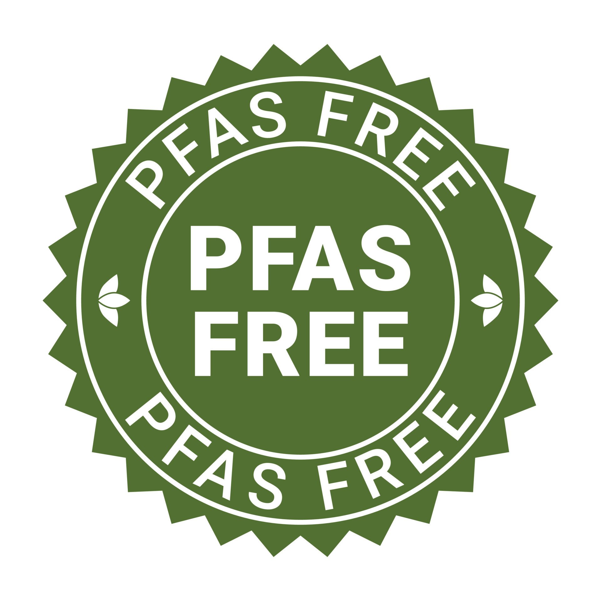 pfas gratis insignia, sello, etiqueta, bandera, icono, pegatina