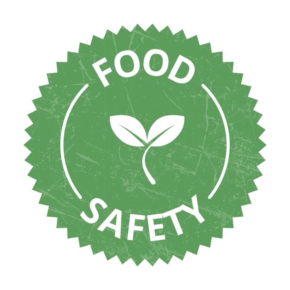 Food Safety Icons, Safe Food Badge, Seal, Tag, Label, Sticker, Emblem
