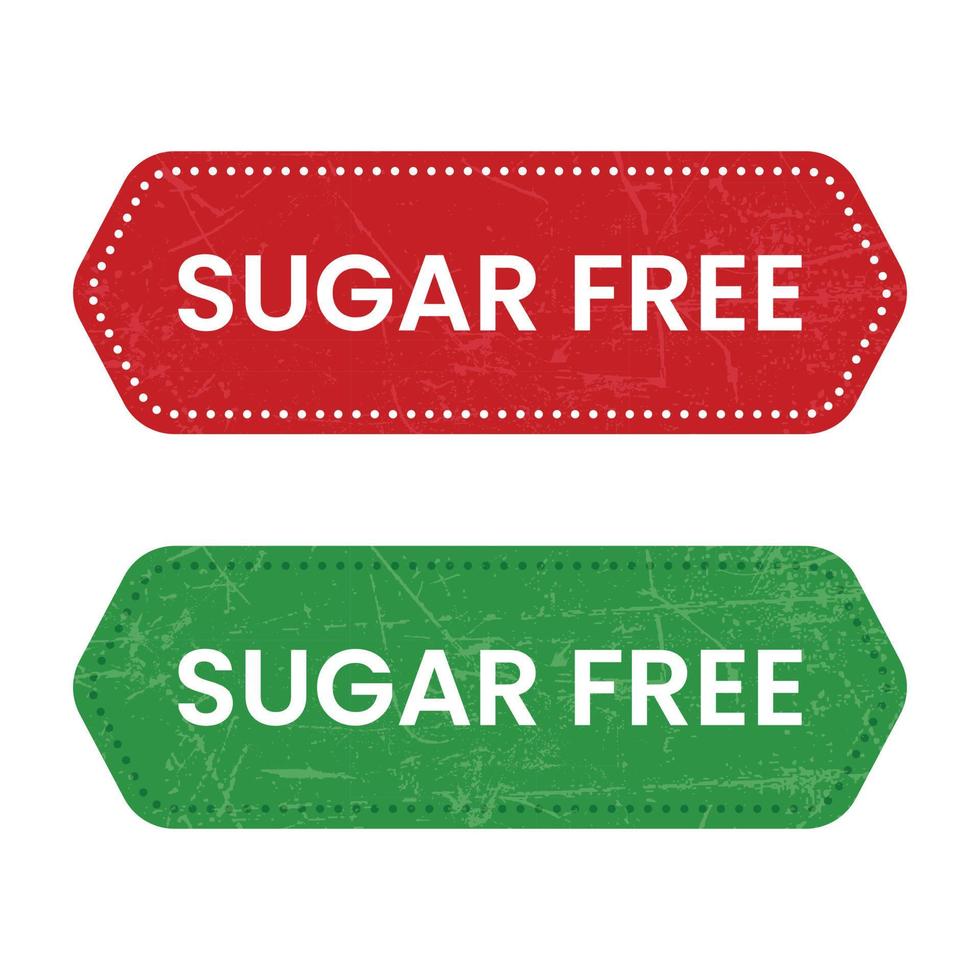 azúcar gratis icono, azúcar gratis insignia, No azúcar emblema, estampilla, sello, etiqueta, logo, diabético comida símbolo vector ilustración para producto embalaje diseño