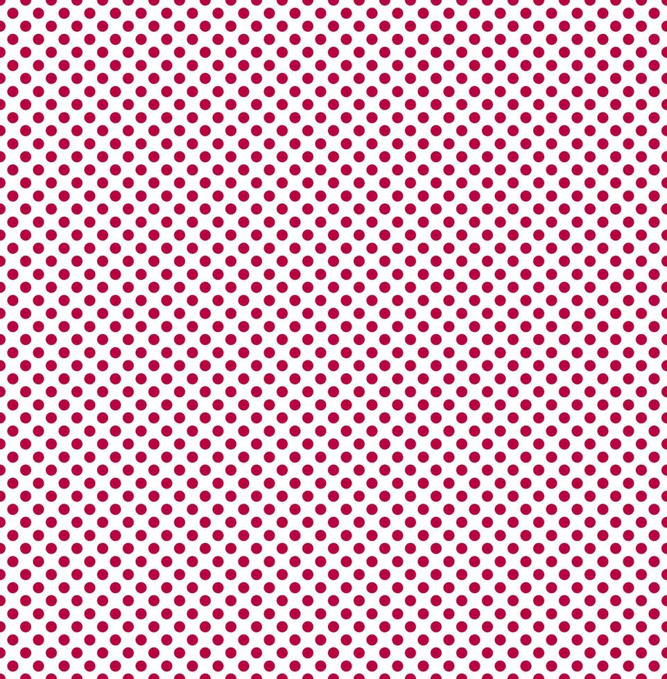 Bright pattern of red dots on a white background in the style of popart for print and design. Vector illustration.