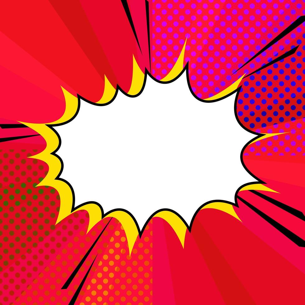 Bright cloud template in pop art style for print and design .Vector illustration. vector
