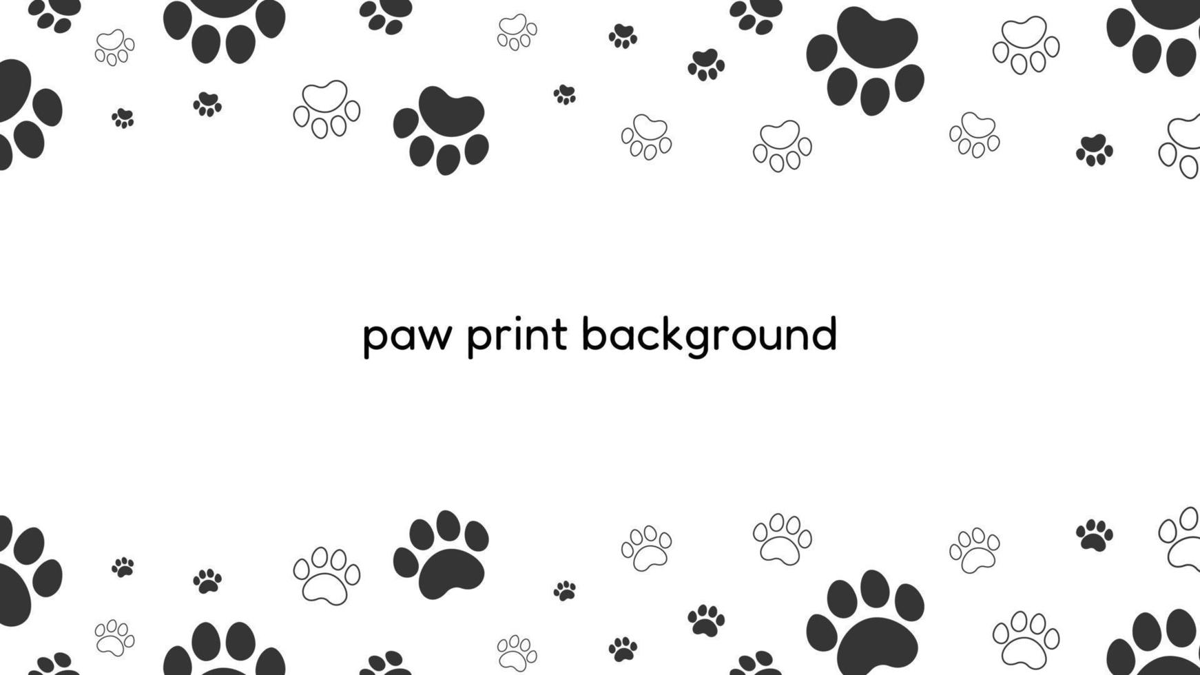 paw print background vector