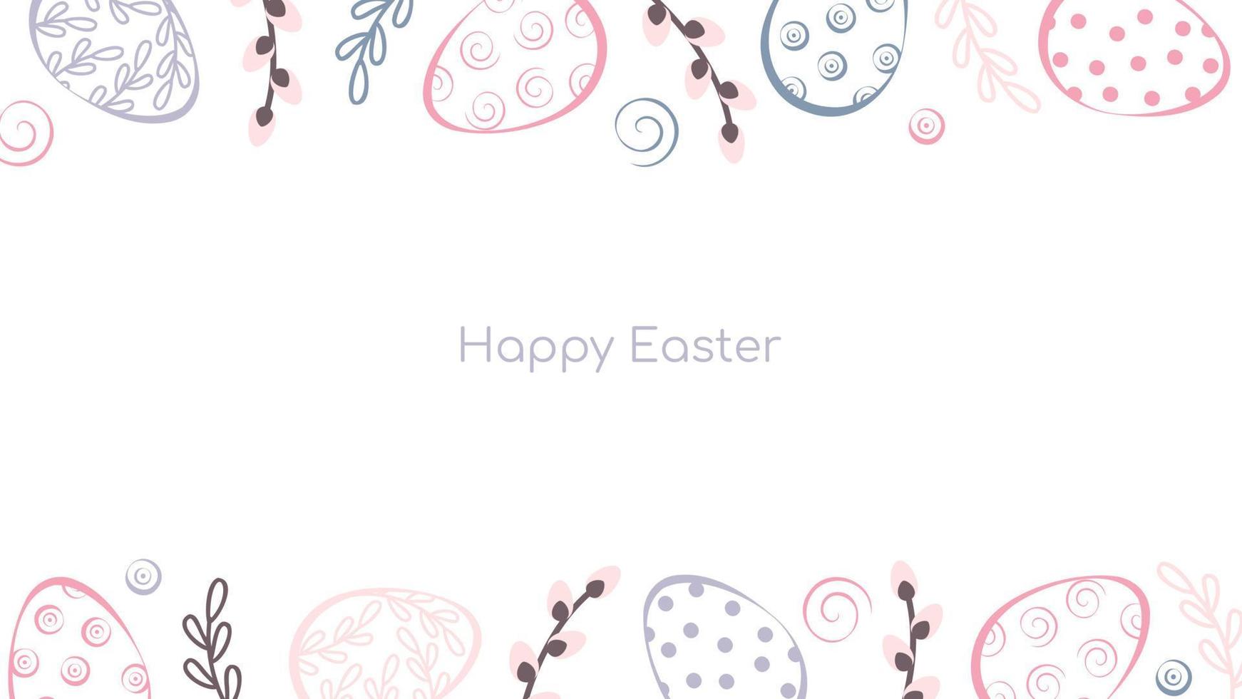 happy easter background vector