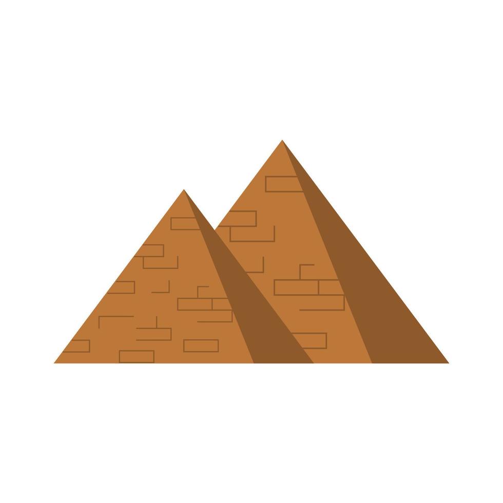 pyramids landmark illustration vector