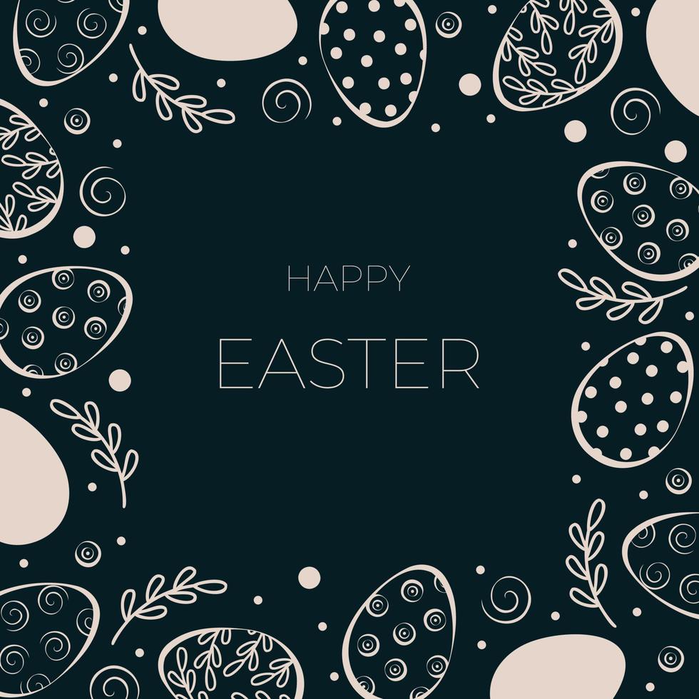 happy easter background vector