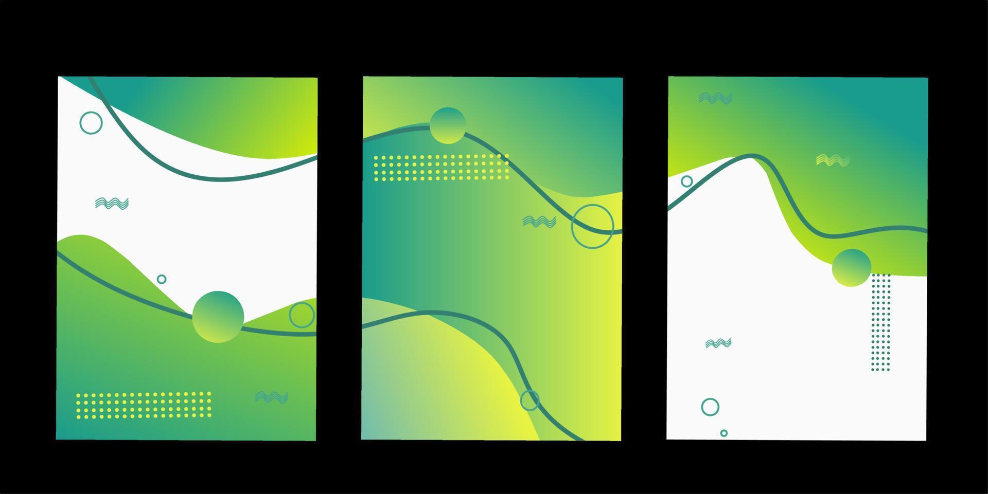 vistoso resumen con degradado color. diseño con líquido forma vector