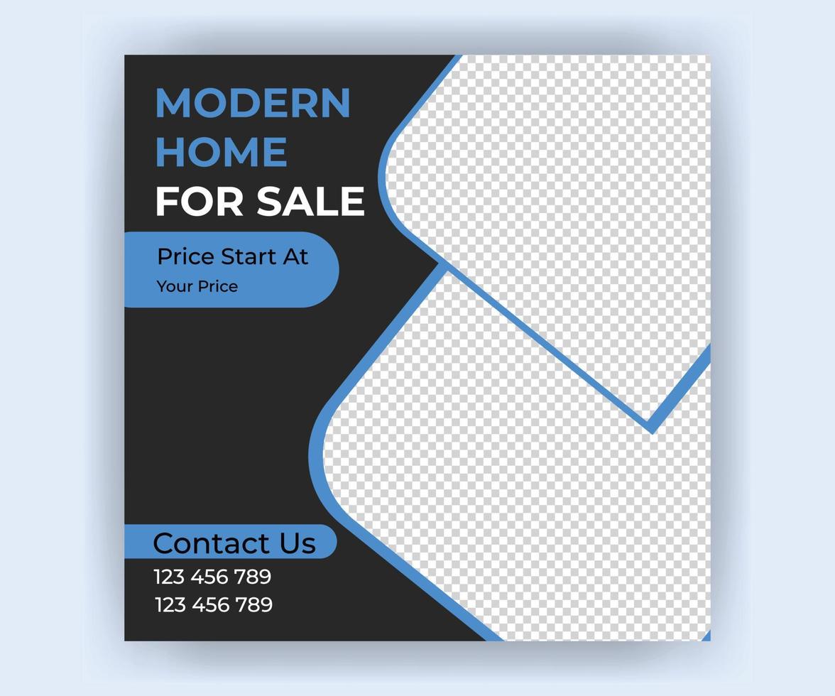 Real Estate Social Media Post  Web banner vector