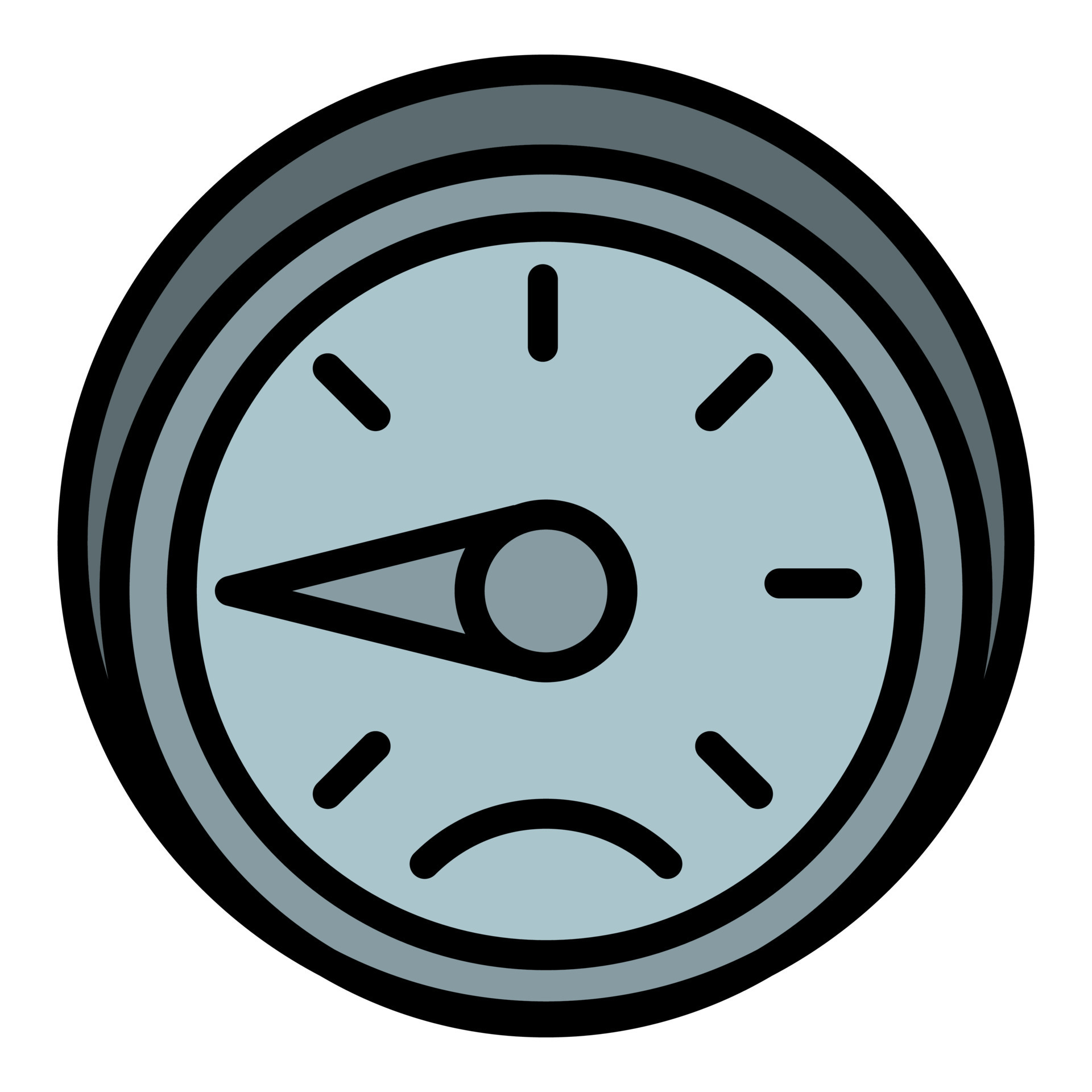 Car gauge icon outline vector. Automobile part 21565768 Vector Art at