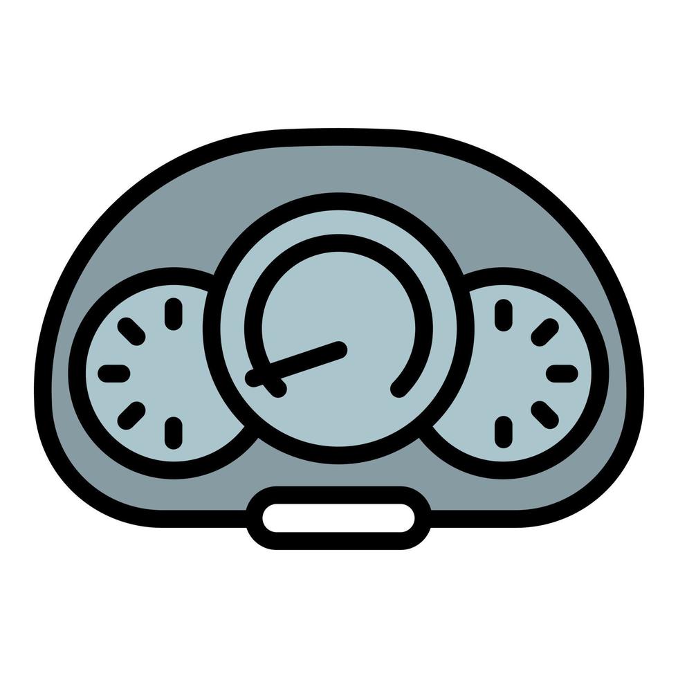 Car speedometer icon outline vector. Automobile part vector