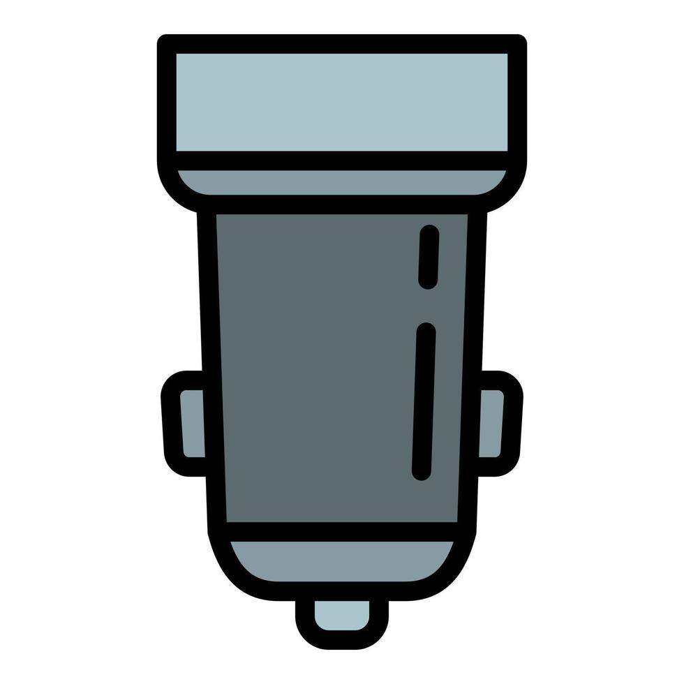 Car phone charger icon outline vector. Auto engine vector