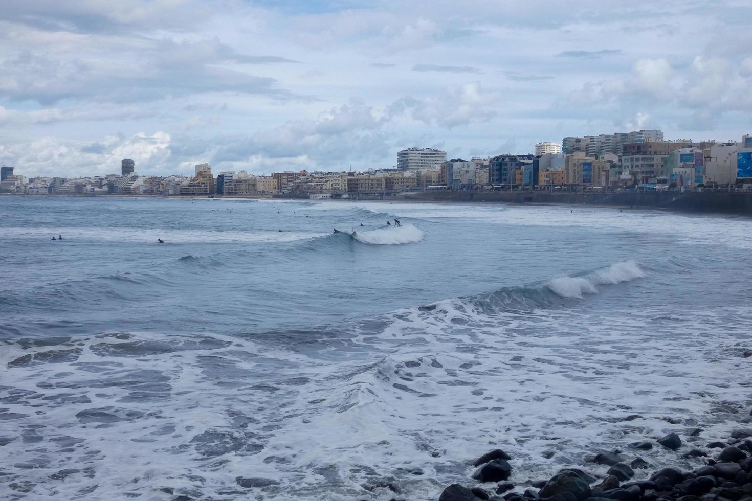 Las Canteras Beach in Las Palmas de Gran Canaria, Spain photo