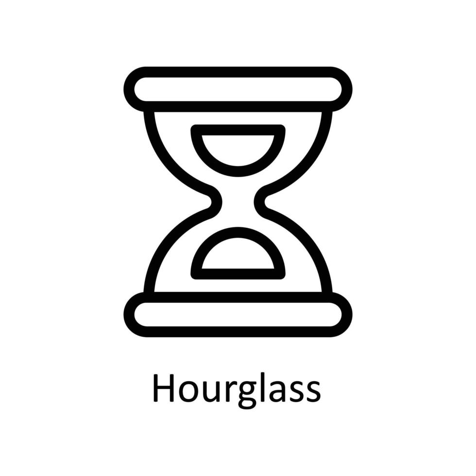 Hourglass Vector  outline Icons. Simple stock illustration stock