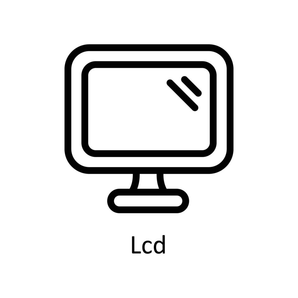 Laptop Vector  outline Icons. Simple stock illustration stock