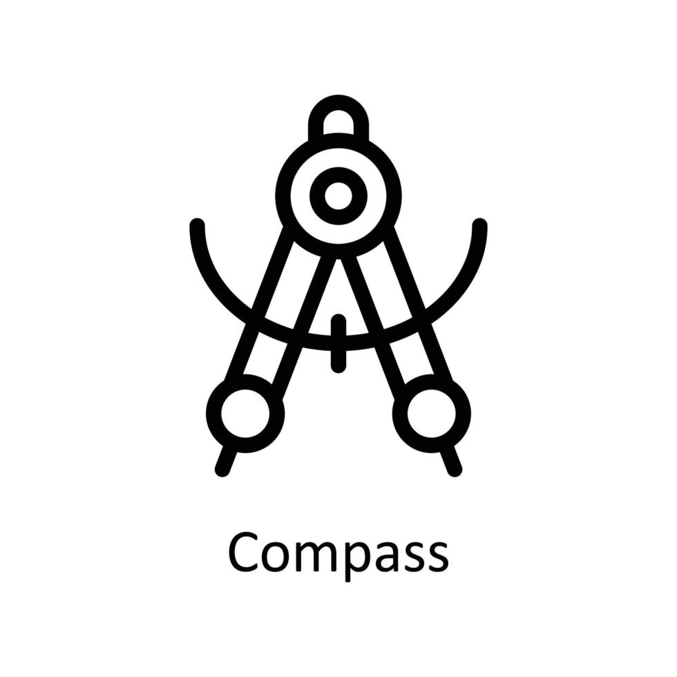 Compass Vector  outline Icons. Simple stock illustration stock