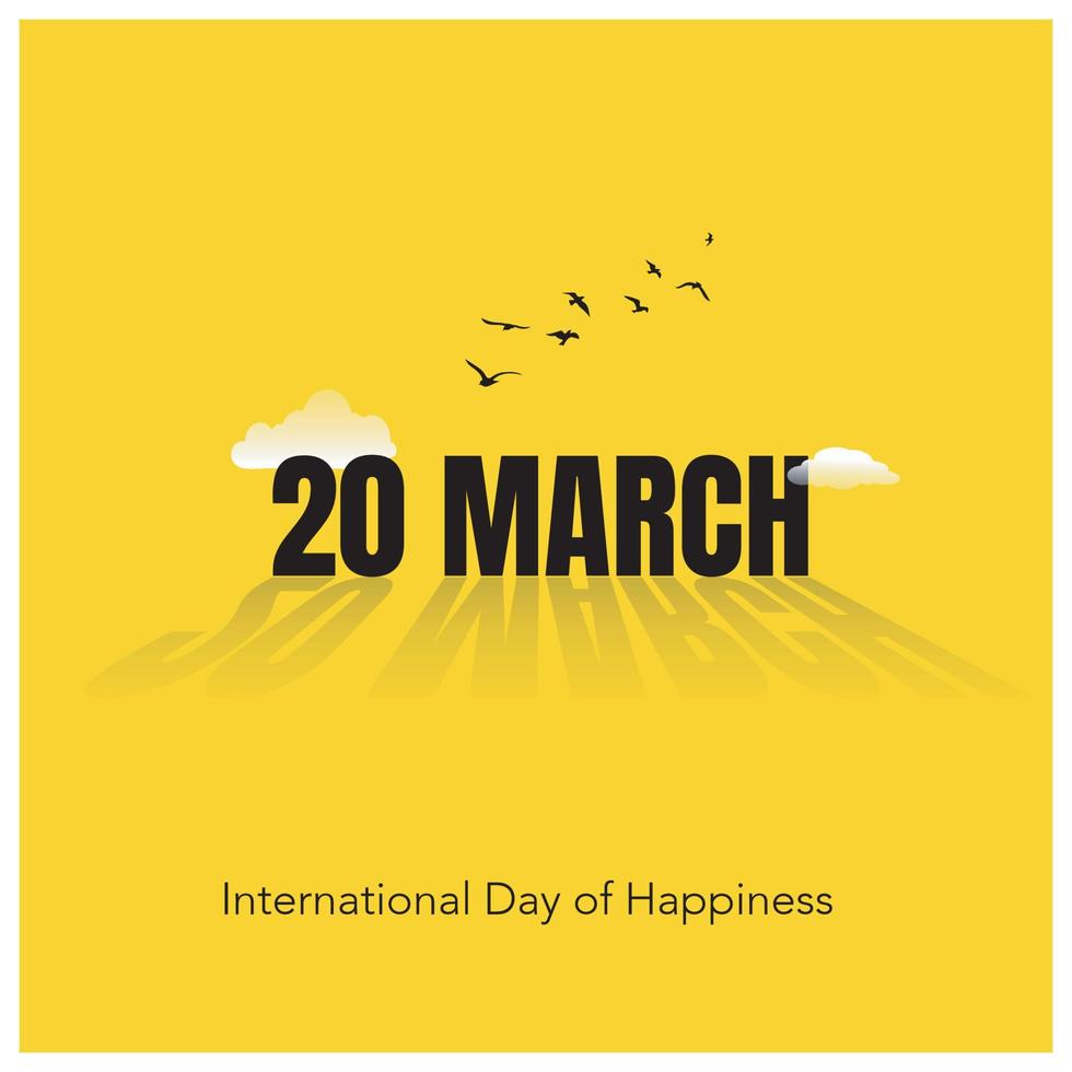 World Happiness Day Vector vector  design