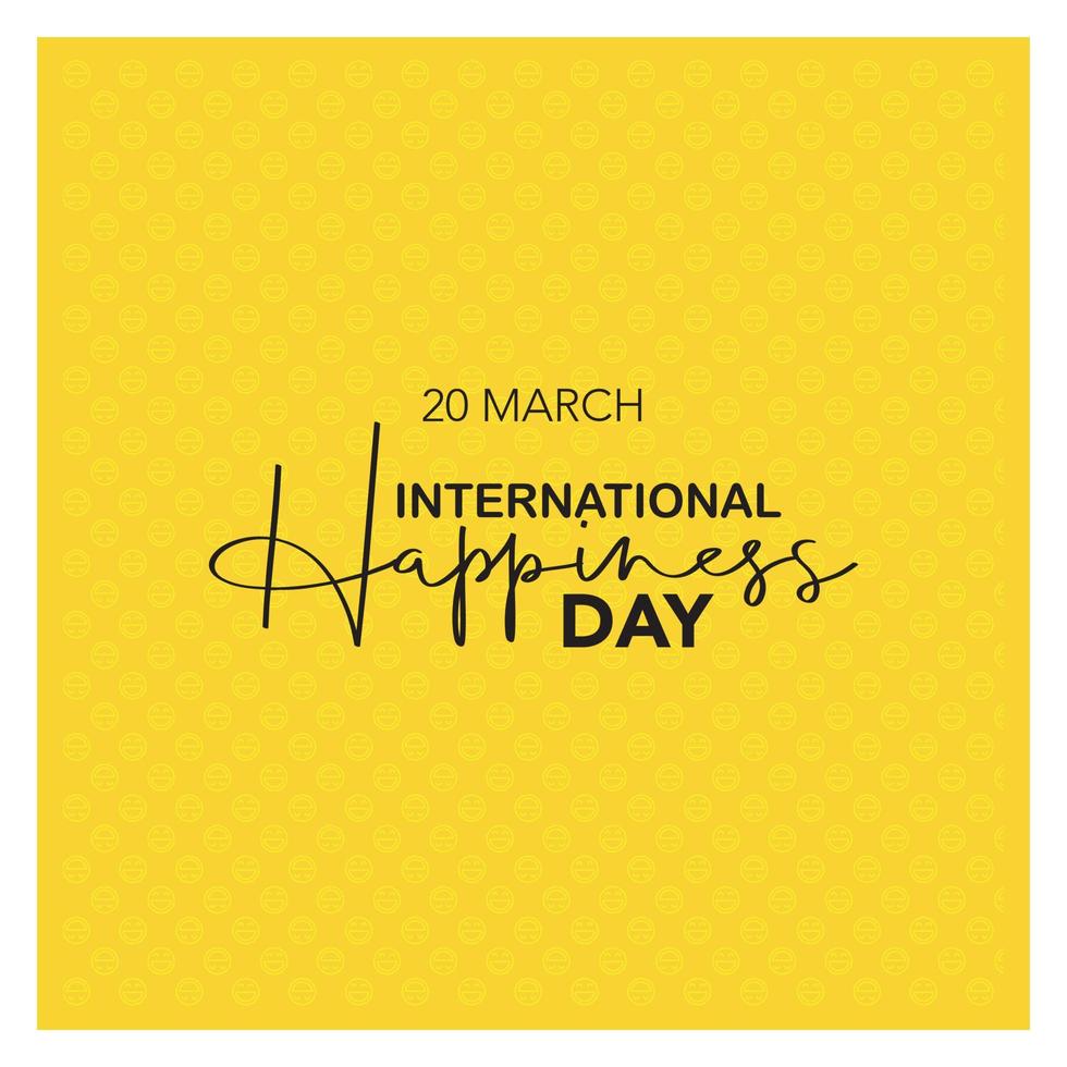 World Happiness Day Vector vector  design