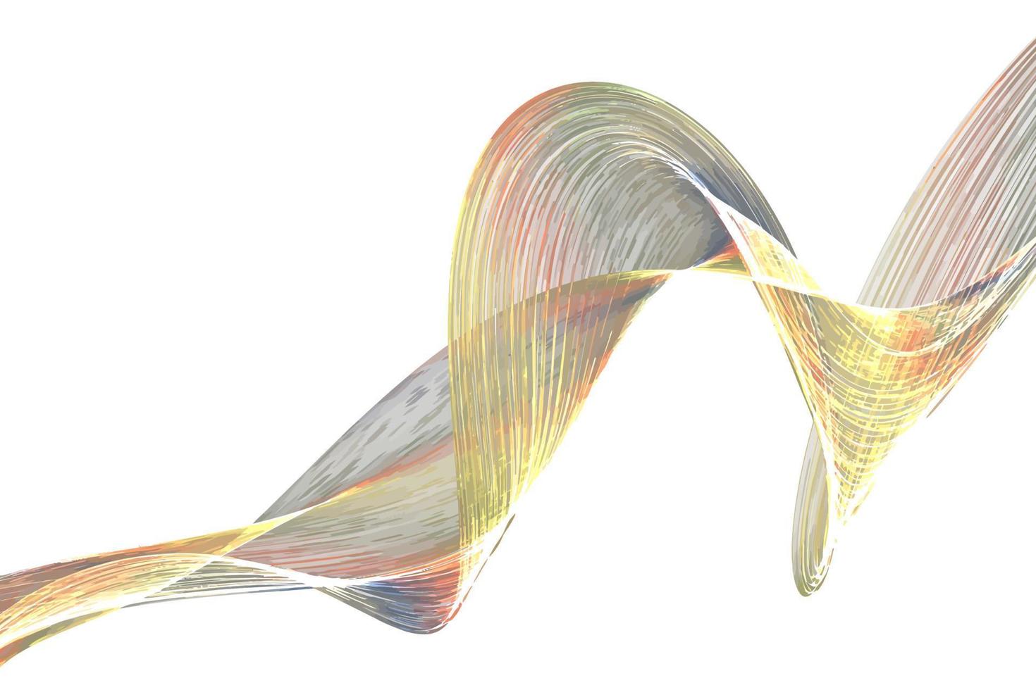 Metallic Swirly Ribbon Particle Banner vector
