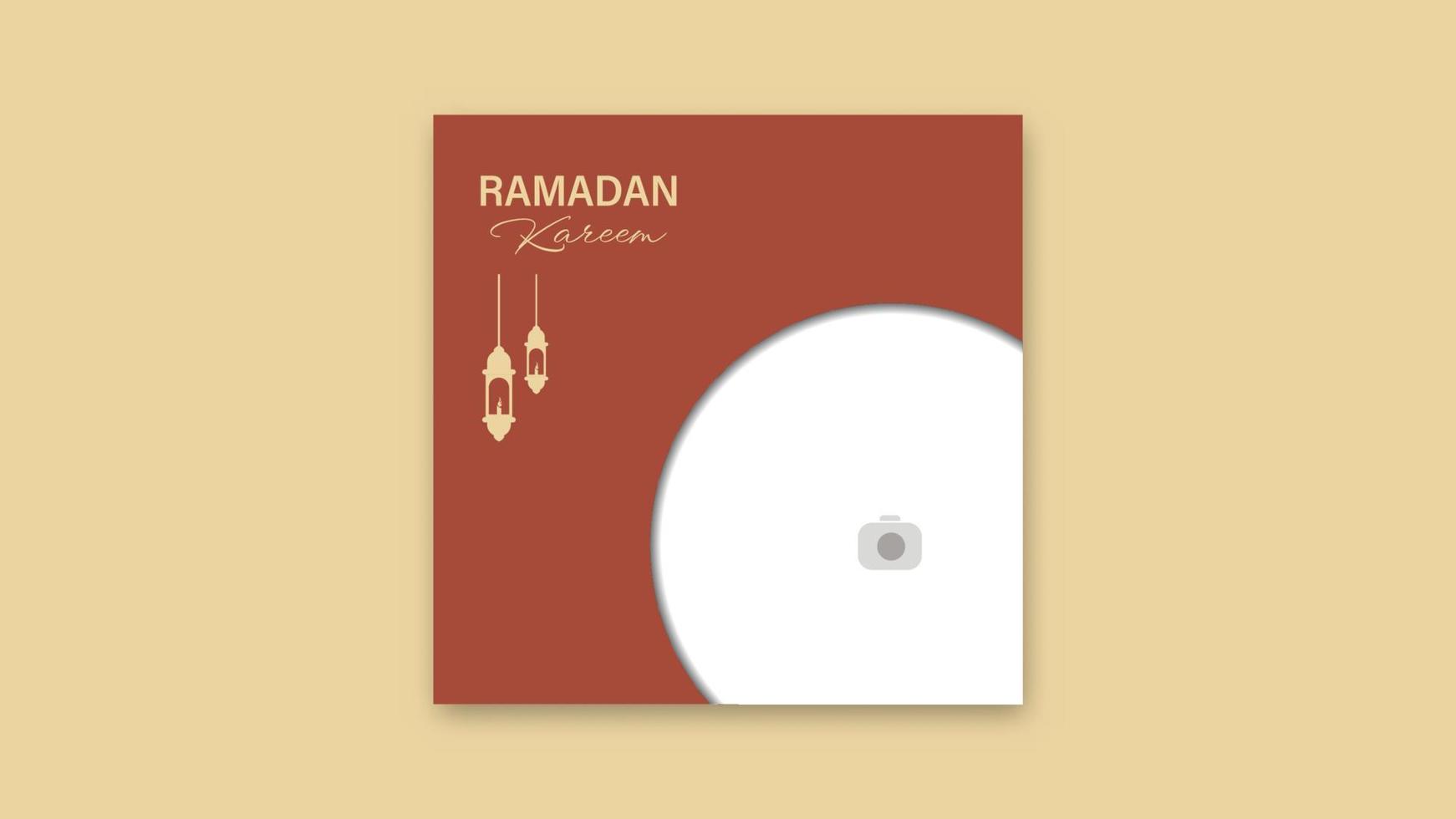 Ramadan Kareem designs. Islamic greeting background template. Social media vector