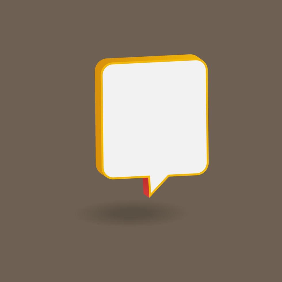 3d retro speech bubble collection. Conversation illustration design for sales promotion vector