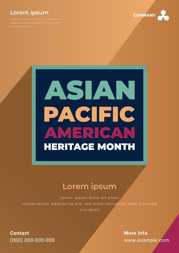 asiático Pacífico americano patrimonio mes. celebrando el historia de asiático America en mayo. diseño para fondo, póster, bandera vector