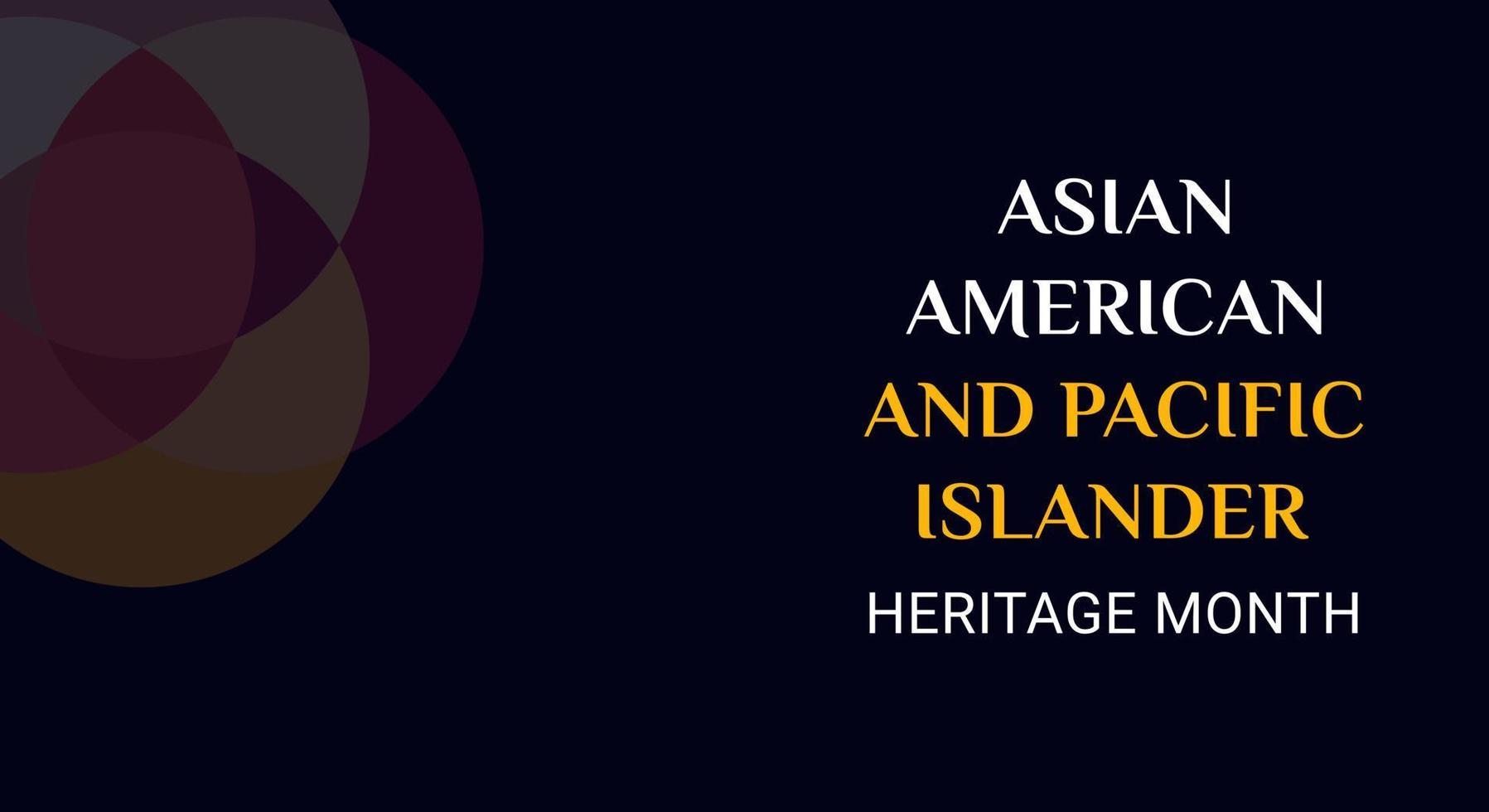 Asian American and Pacific Islander Heritage Month. Celebrating the history of Asian America in may. Design for background, poster, banner vector