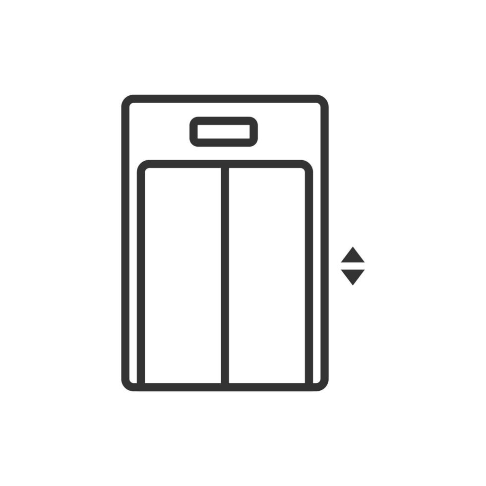 elevator icon isolated on white background vector