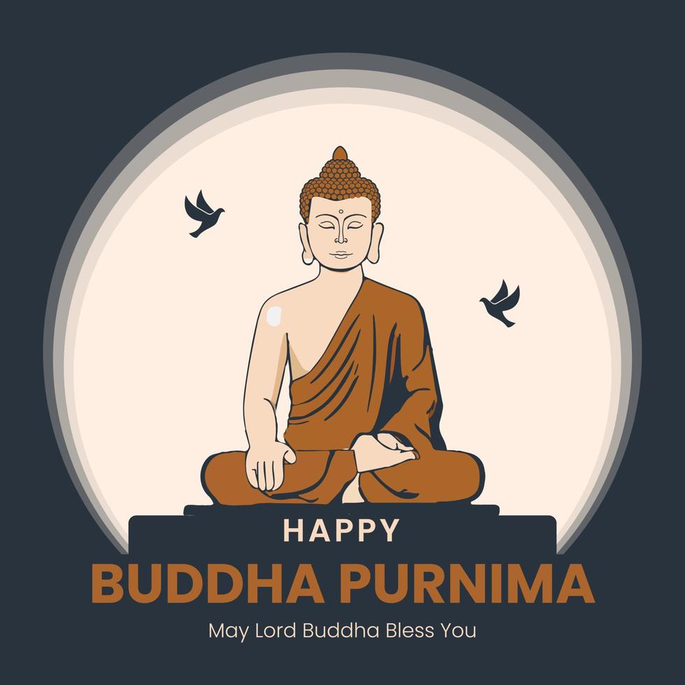 buddha purnima poster vector art 21566892 Vector Art at Vecteezy