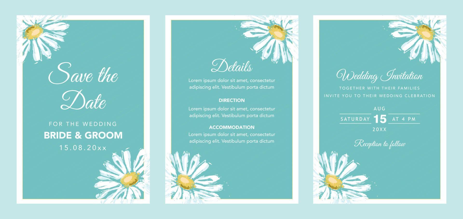 Wedding Invitation Template vector