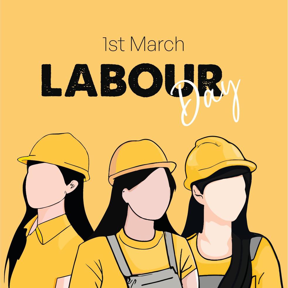 Labour Day poster vector