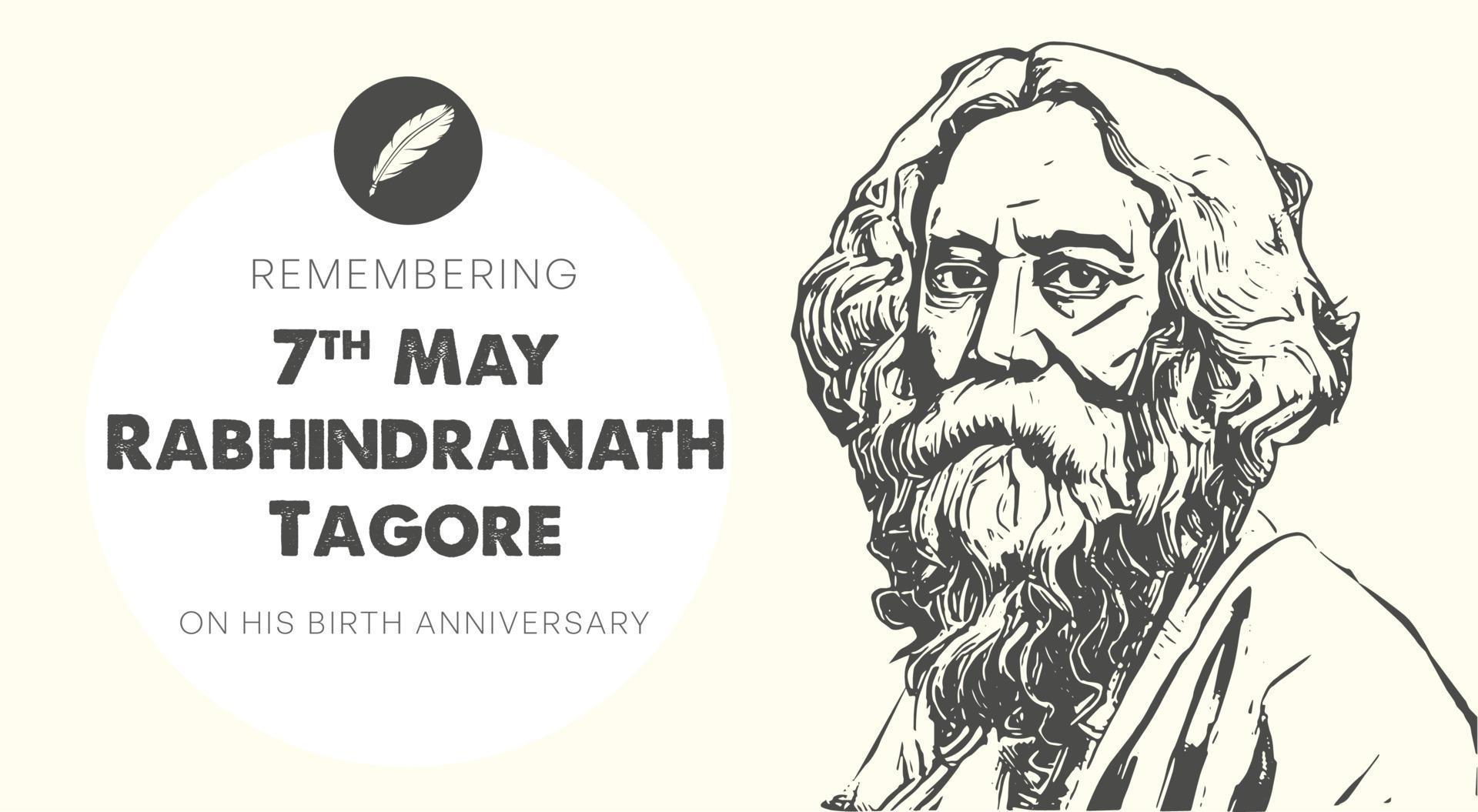 Rabindra Nath Tagore Birth Anniversary Poster 21566906 Vector Art At rabindra-nath-tagore-birth-anniversary-poster-21566906-vector-art-at