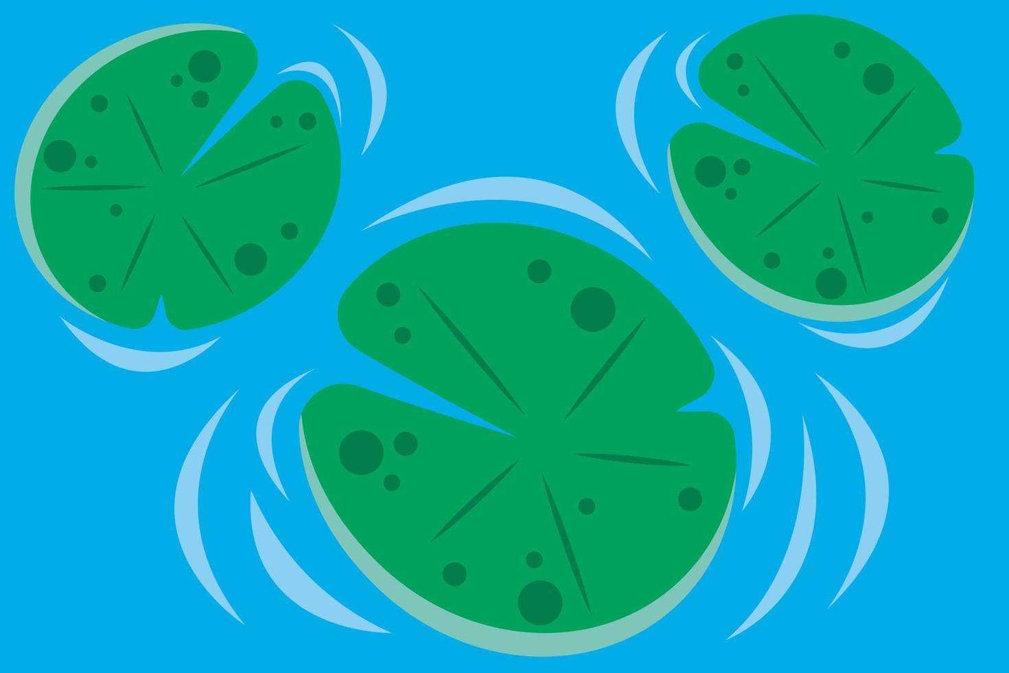 Lily pad pattern. wallpaper. free space for text. copy space. vector