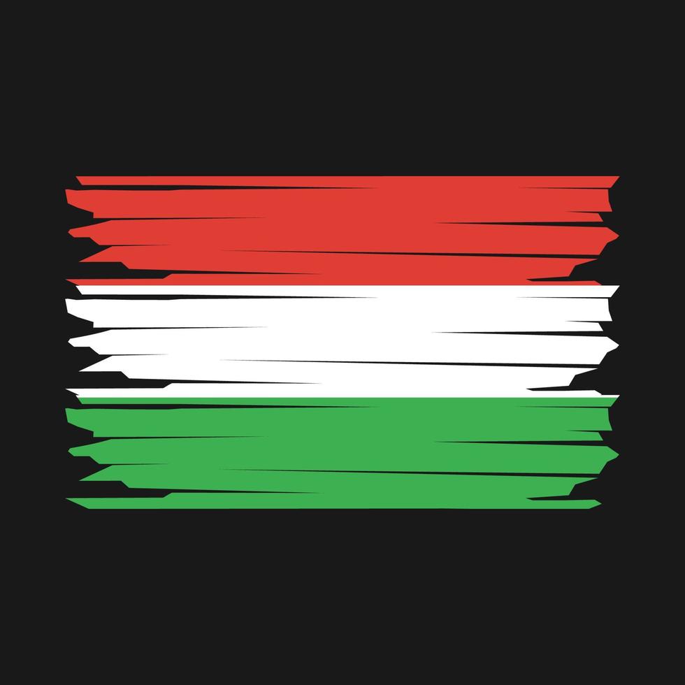 Hungary Flag Illustration vector