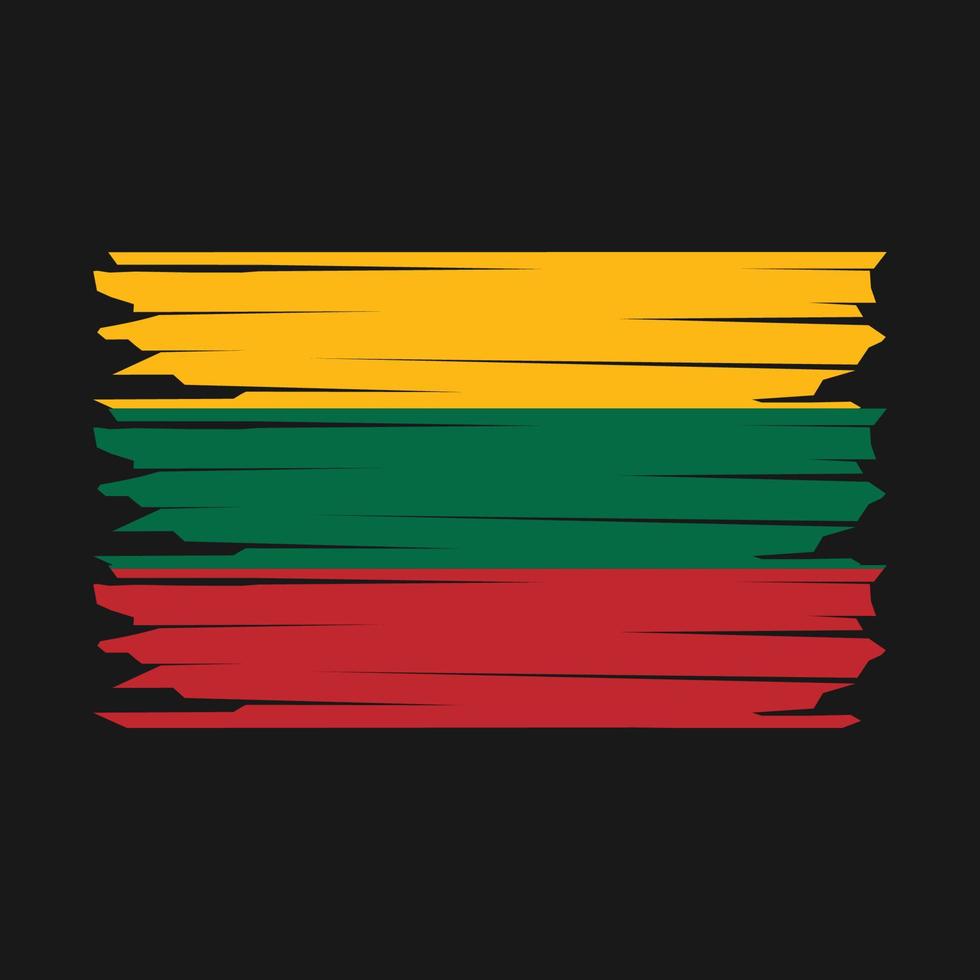 Lithuania Flag Illustration vector