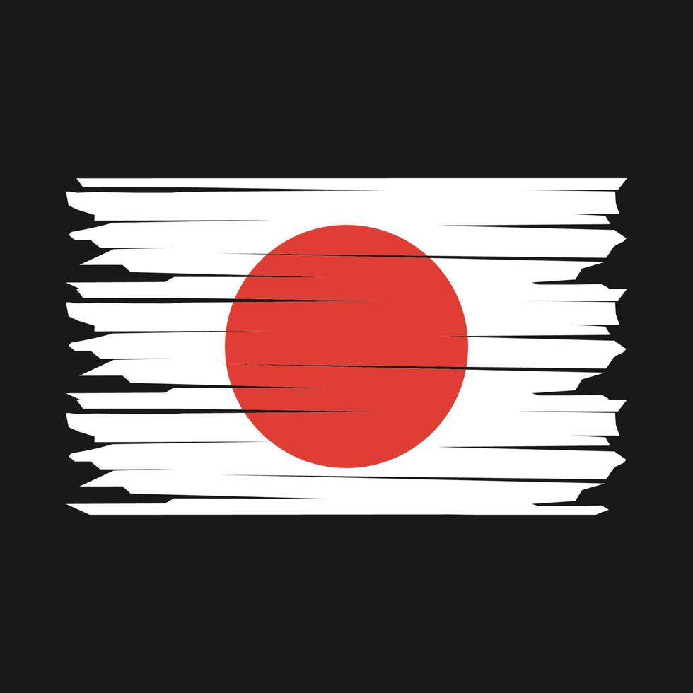 Japan Flag Illustration vector