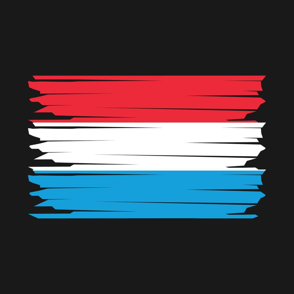 Luxembourg Flag Illustration vector