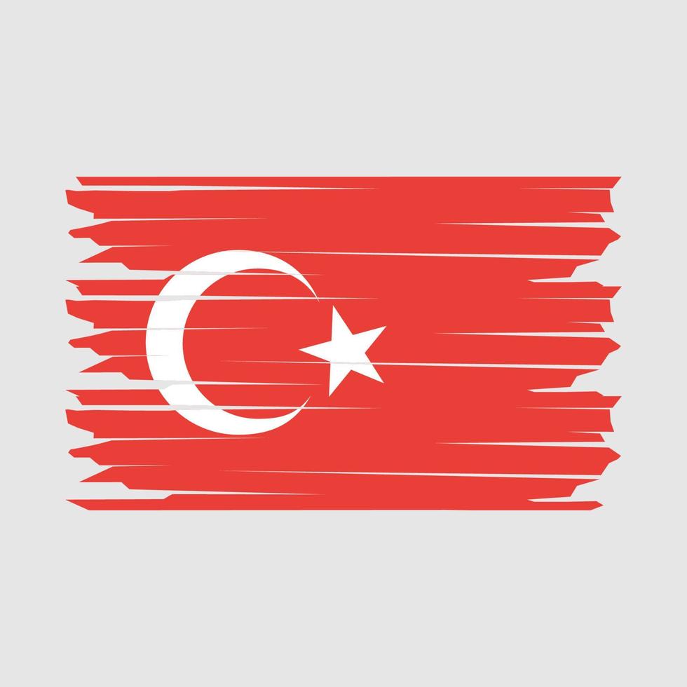 Turkey Flag Illustration vector