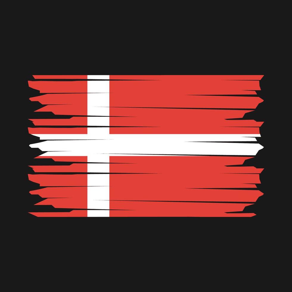 Denmark Flag Illustration vector