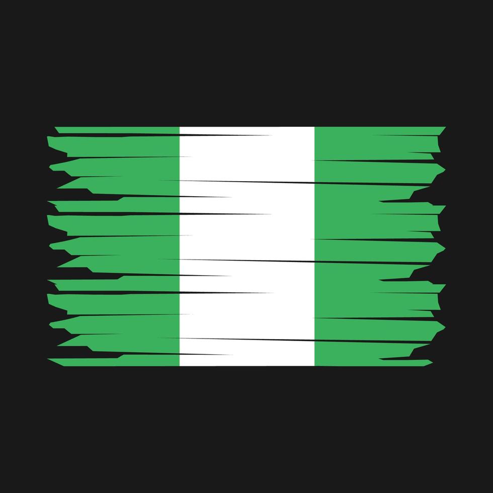 Nigeria Flag Illustration vector