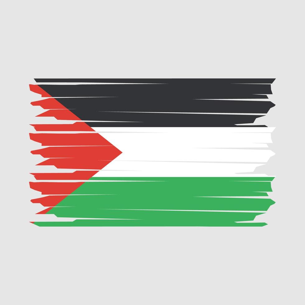 Palestine Flag Illustration vector